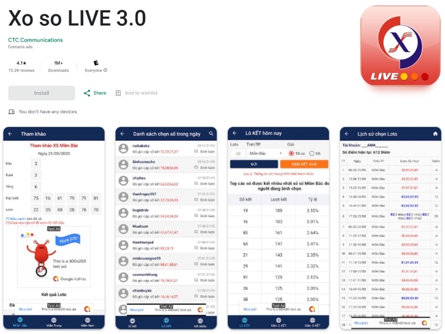 App dò vé số Online - Xổ Số Live 3.0