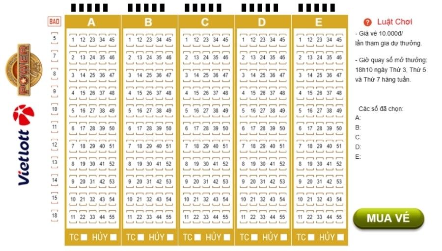 Hướng Dẫn Chơi Vietlott Power 6/55 Cơ Bản