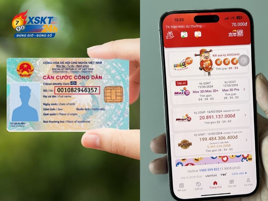 Chuẩn bị CCCD xác minh danh tính khi trúng thưởng Vietlott