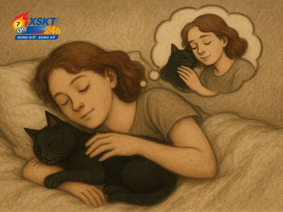 Giấc mơ ôm mèo đen phản ánh nỗi cô đơn