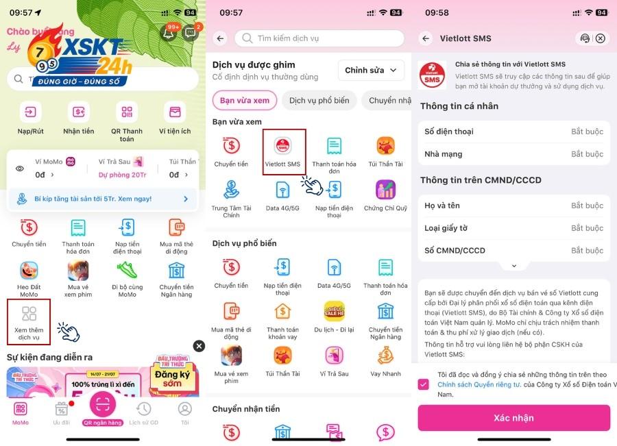Cách chọn mua hộ vé số Vietlott Online