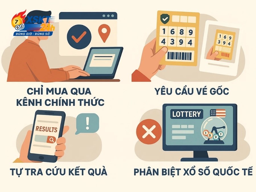 Lưu ý khi chơi xổ số Online qua App an toàn