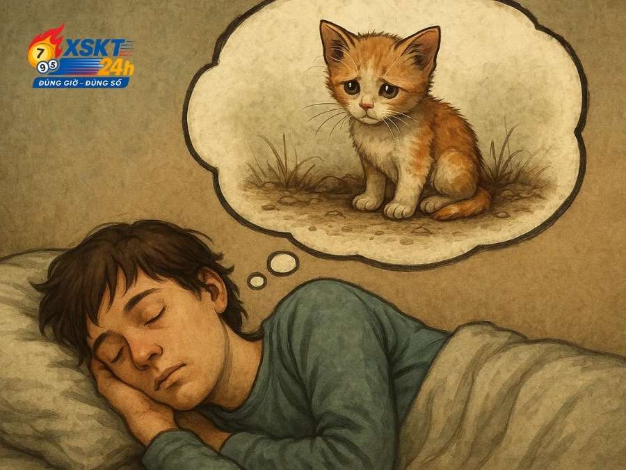 Mơ thấy mèo con bị thương hoặc bỏ rơi cảnh báo hao hụt phúc khí