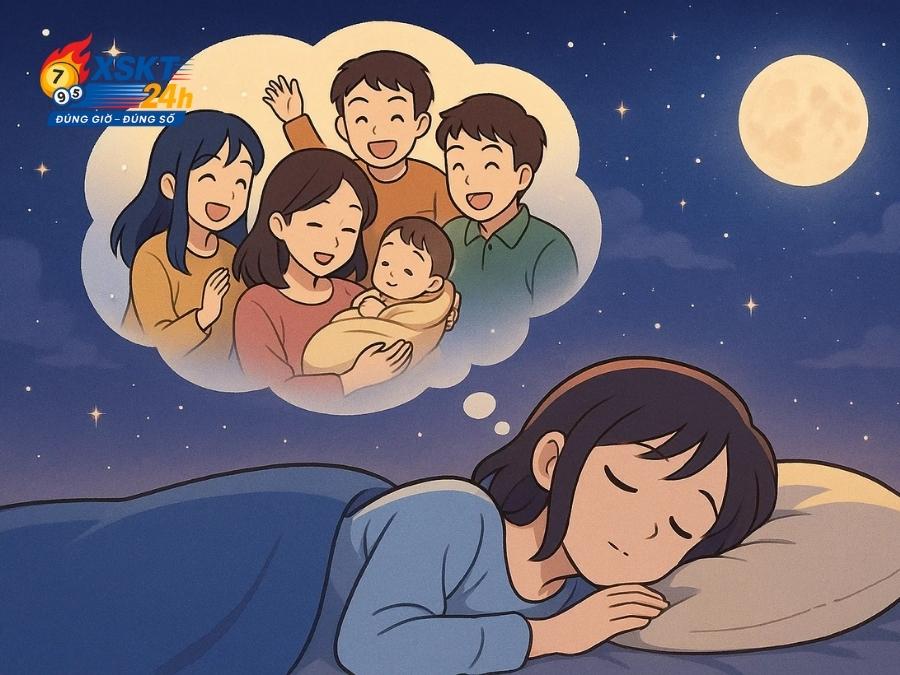 Mơ thấy người thân sinh con gái báo hiệu tin vui sắp đến với gia đạo