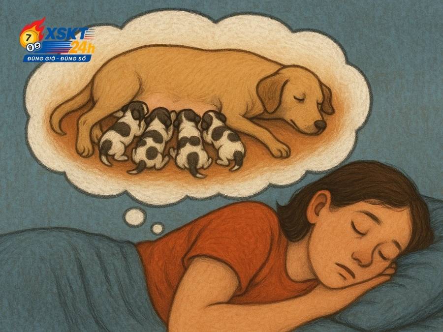 Mơ thấy chó đẻ thường mang ý nghĩa tích cực và may mắn theo quan niệm dân gian 