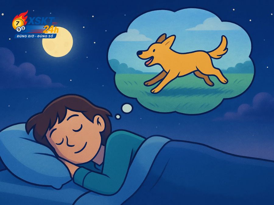 Mơ thấy chó vàng chạy thể hiện khát vọng giải phóng nội lực