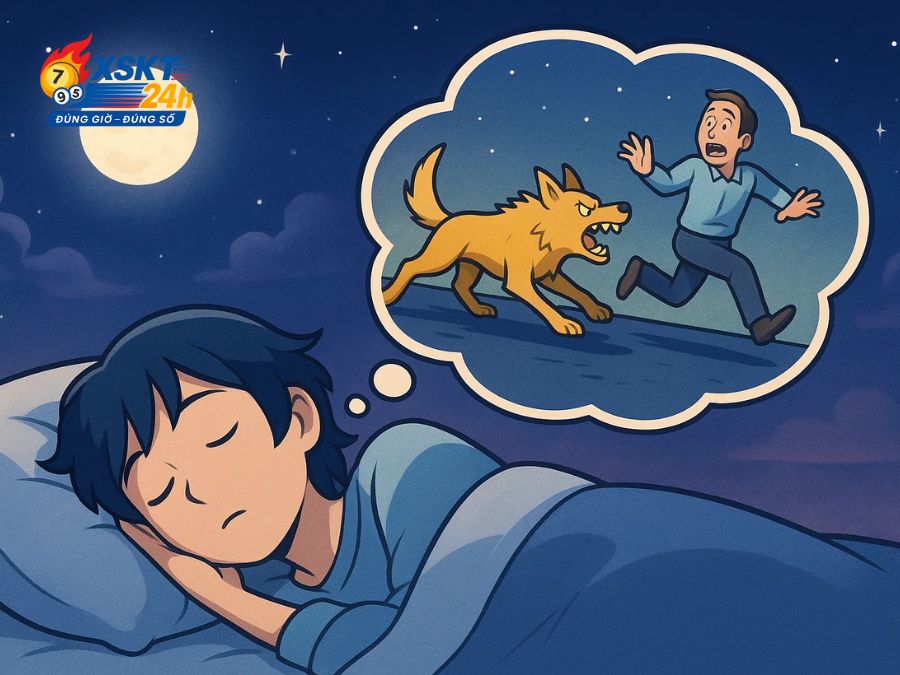Mơ gặp chó vàng đuổi theo phản ánh bạn đang trốn tránh các tổn thương