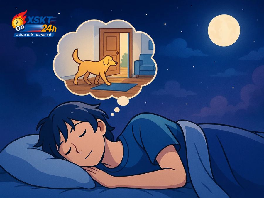 Mơ thấy chó màu vàng vào nhà là điềm báo tài lộc và vận may sắp gõ cửa