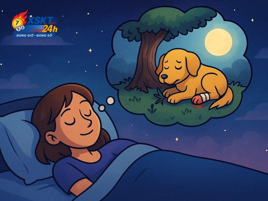 Mơ thấy chó màu vàng bị thương phản ánh nội tâm đang cần được chữa lành