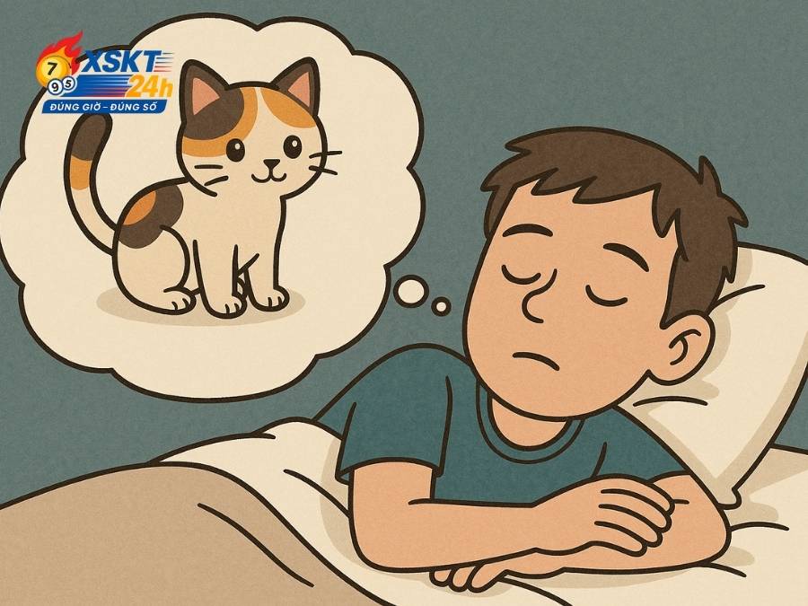 Mơ thấy mèo con tam thể mang đến điềm lành về hạnh phúc, tài lộc và tin vui bất ngờ