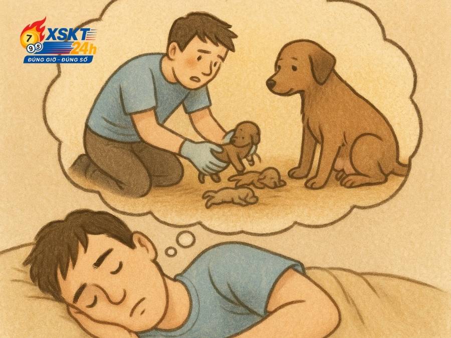 Mơ thấy mình đỡ đẻ cho chó biểu hiện lòng tốt của bạn đối với người khác 
