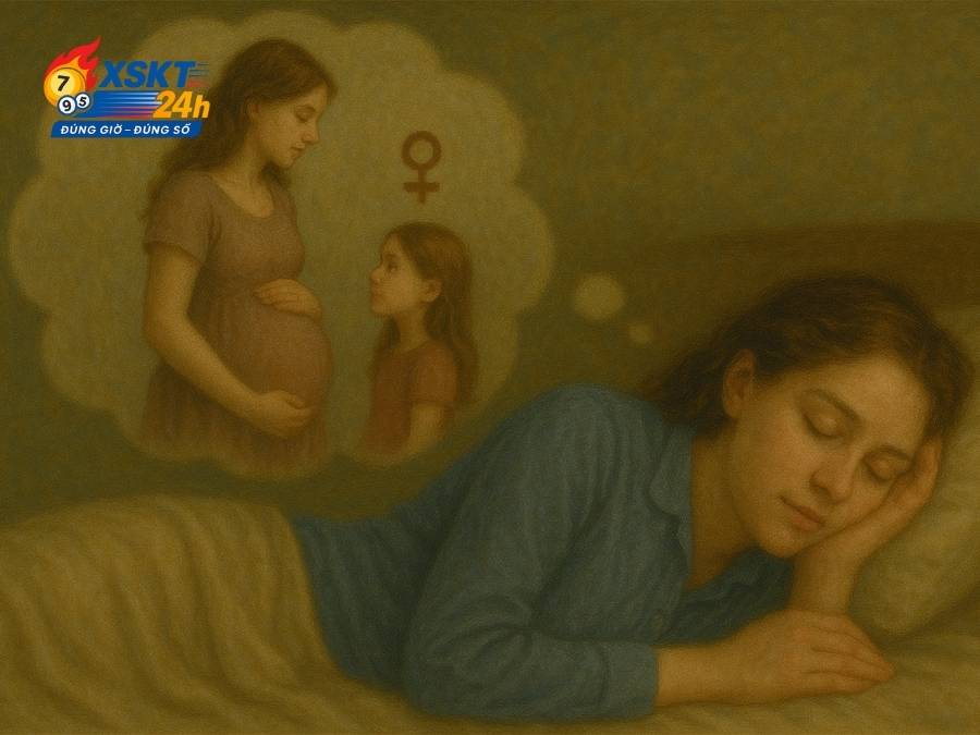 Mang thai con gái trong mơ là biểu hiện cho sự trưởng thành trong cảm xúc và tâm hồn