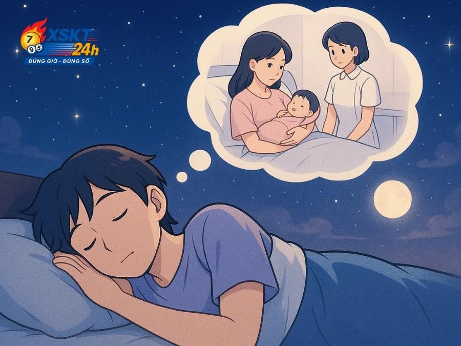 Giấc mơ thấy người thân sinh em bé hàm ý rằng gia đình chuẩn bị đón tin vui