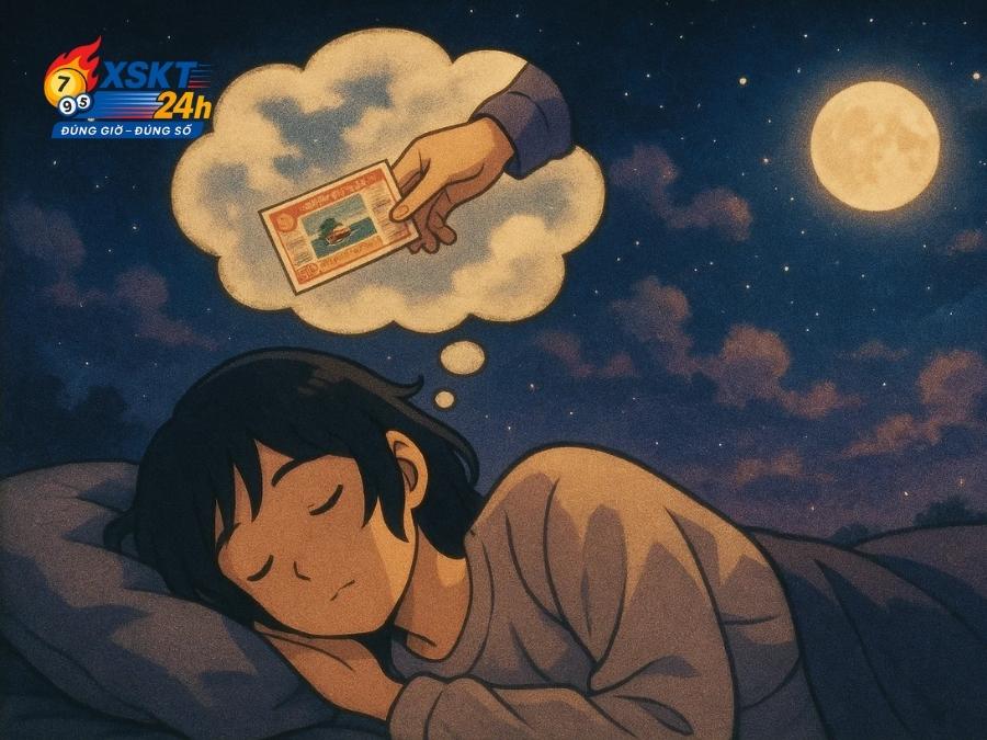 Nằm mơ thấy người yêu cũ cho mình một tờ vé số