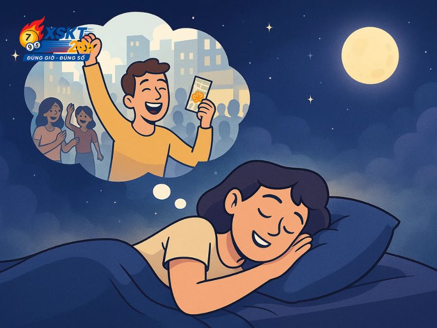 Ngủ mơ thấy người lạ trúng số
