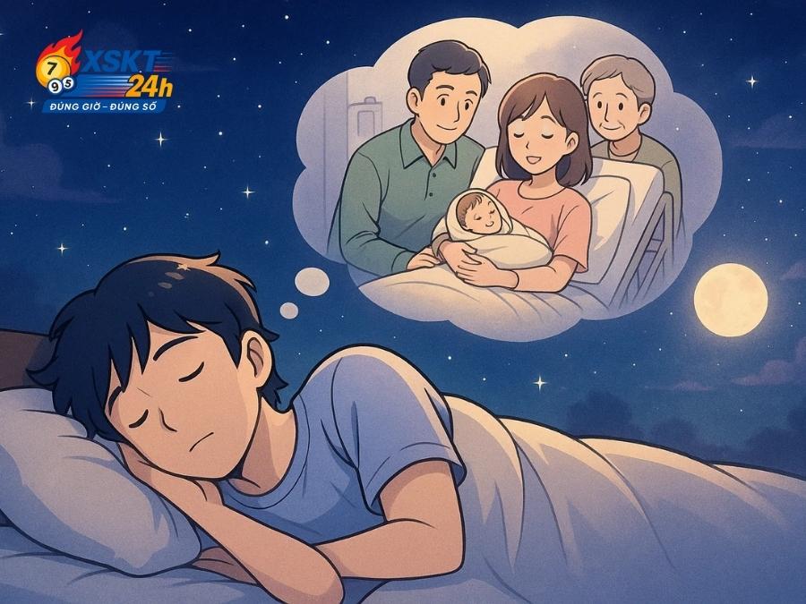 Nằm mơ thấy sinh em bé khi đã kết hôn là điềm báo về hạnh phúc và sự gắn kết