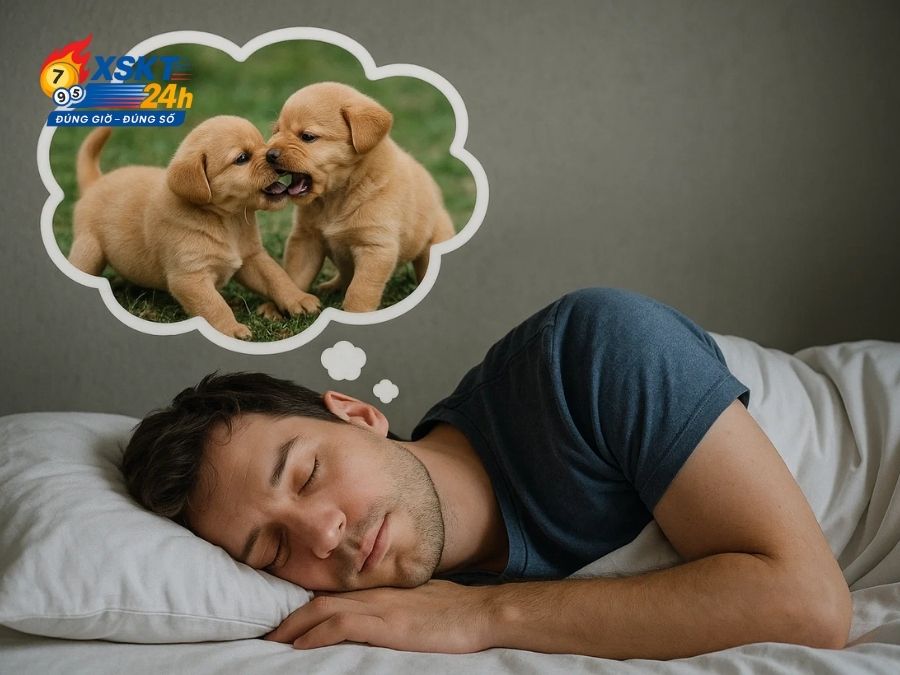 Mơ thấy chó con cắn nhau: Cảnh báo về những mâu thuẫn