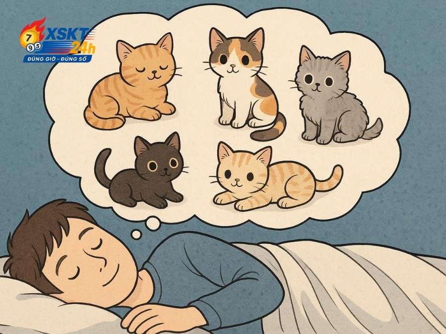 Mơ thấy nhiều mèo con báo hiệu vận khí tốt và cơ hội đến