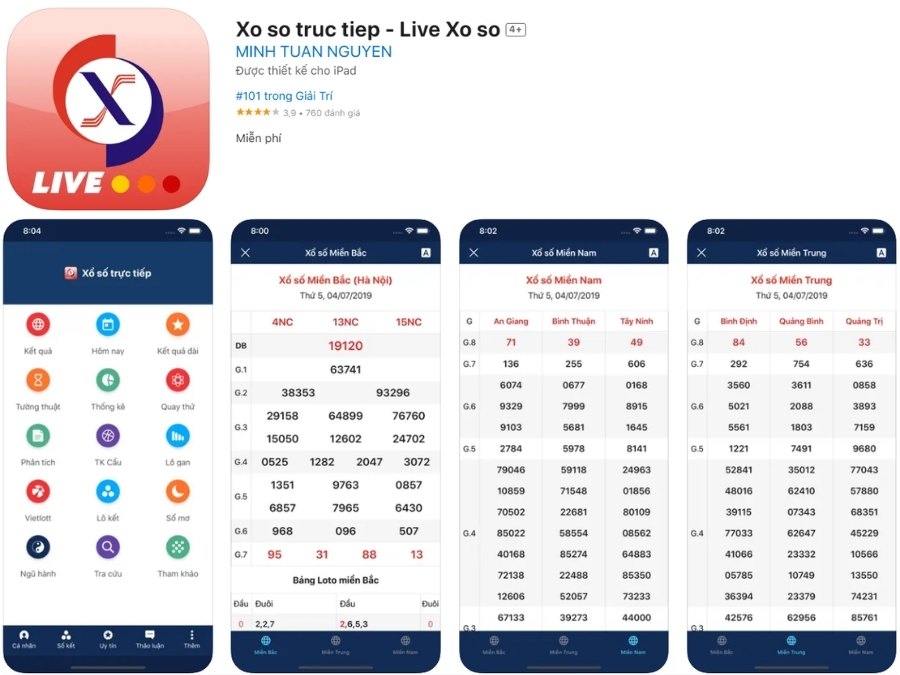 Phần mềm Xổ Số Trực Tiếp - Live Xo So