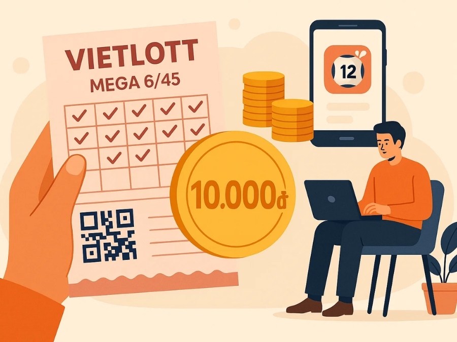 Giá vé số Vietlott và cách dò xổ số điện toán Vietlott