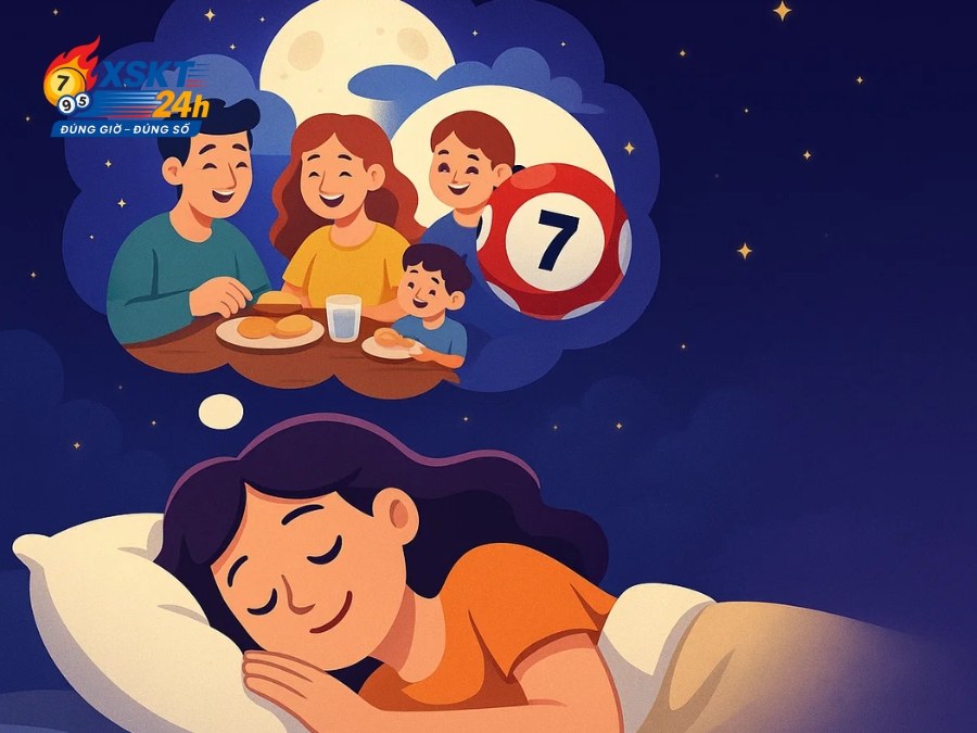 Mơ ăn uống cùng gia đình