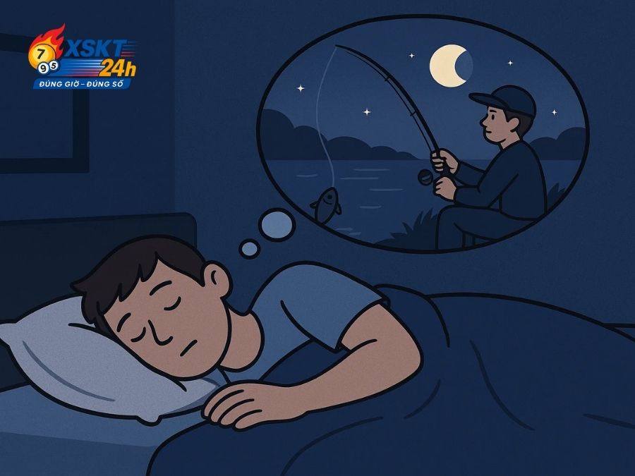 Mơ câu cá vào đêm gợi mở điều bạn đang thầm mong