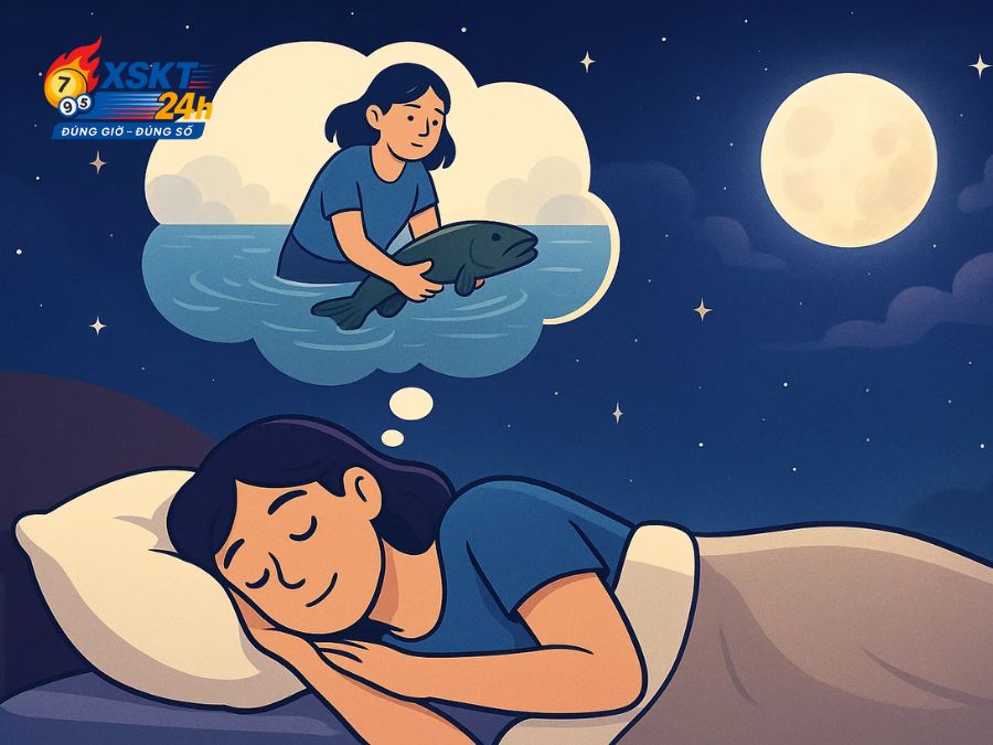 Nằm mơ thấy mình bắt cá lóc bằng tay báo hiệu bạn sắp gặt hái được thành công