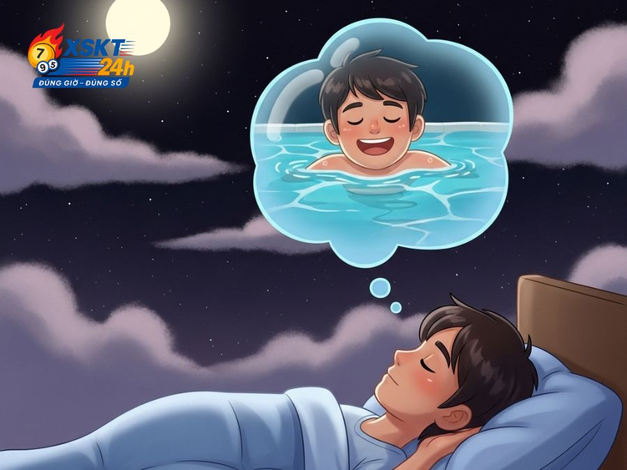 Mơ thấy bản thân bơi lội trong hồ bơi