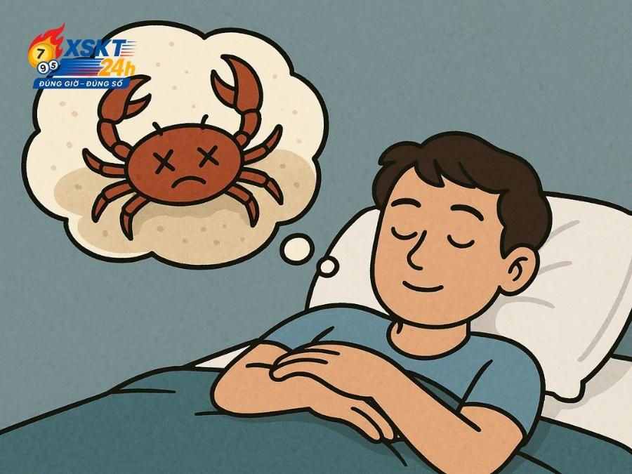 Chiêm bao thấy cua chết cạnh bờ biển