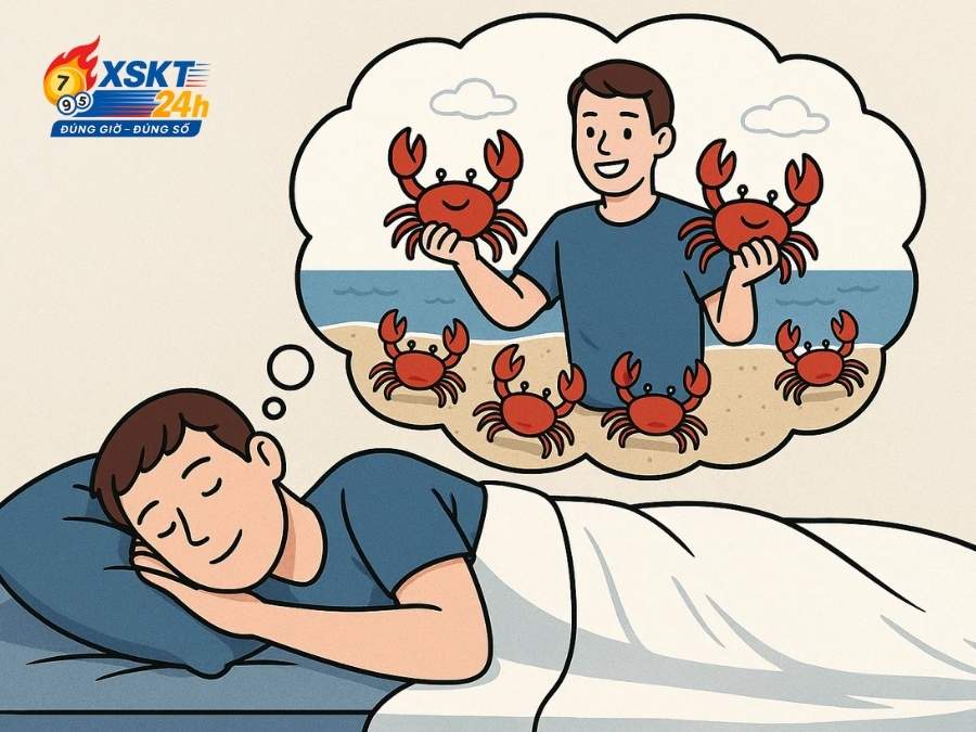 Bắt cua dễ dàng trong mơ cho thấy bạn kiểm soát tốt tình hình