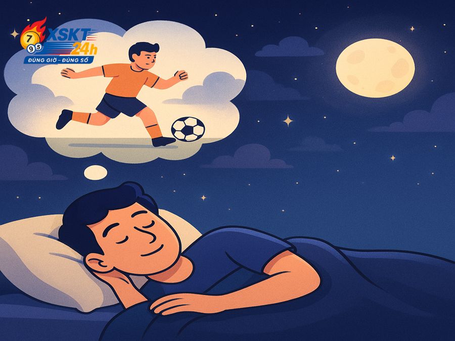 Mơ thấy mình đang đá bóng