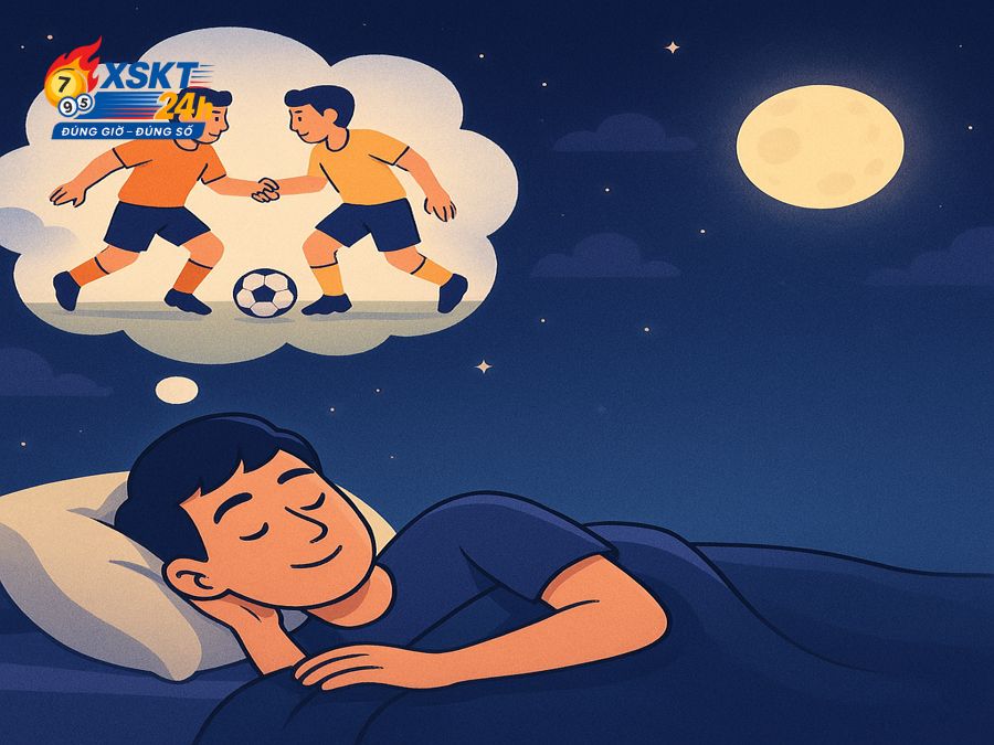 Mơ thấy mình chơi đá bóng với người khác