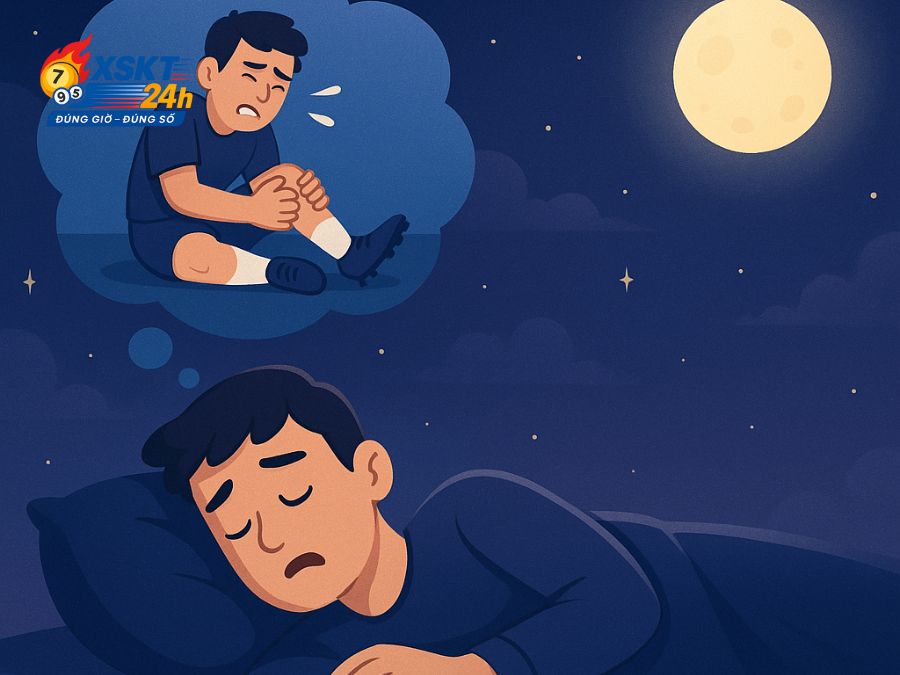 Mơ thấy bị chấn thương khi đá bóng