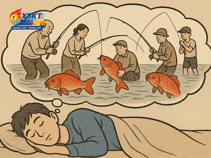 Nằm mộng nhiều người cùng câu cá chép – Môi trường tập thể nhiệt huyết
