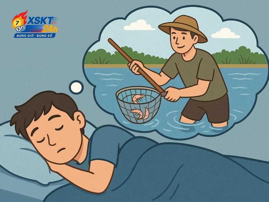 Mơ người khác bắt được tôm - Gợi nhắc bạn nên tập trung vào chính mình