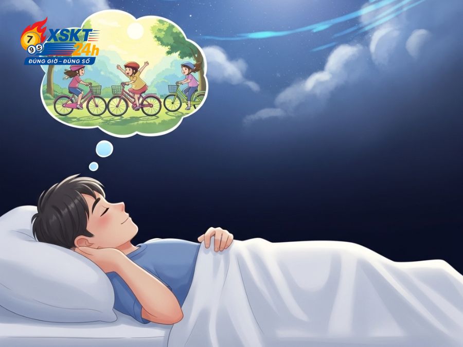 Chiêm bao thấy trẻ em đi xe đạp