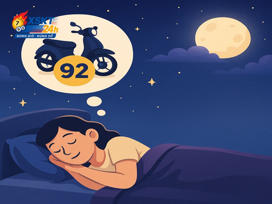Con số may mắn liên quan đến giấc mơ thấy xe máy
