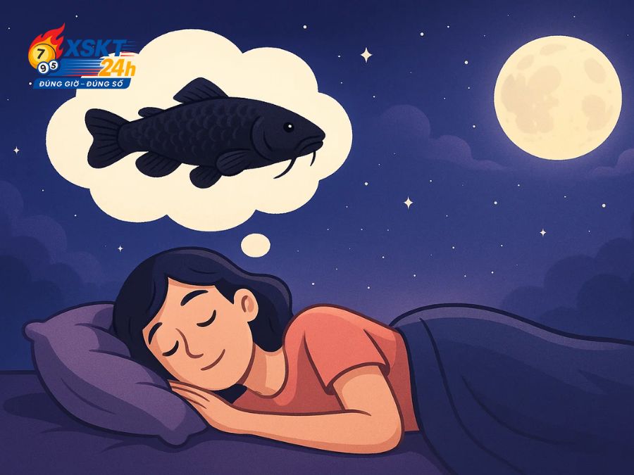 Cá lóc đen trong mơ tượng trưng cho những khó khăn, thử thách sắp tới