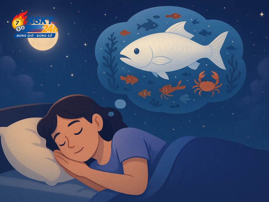 Nằm mơ thấy cá trắng khổng lồ - dấu hiệu bạn sắp có cơ hội phát triển
